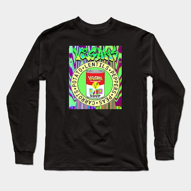 Veggie Vegan Long Sleeve T-Shirt by LowEndGraphics